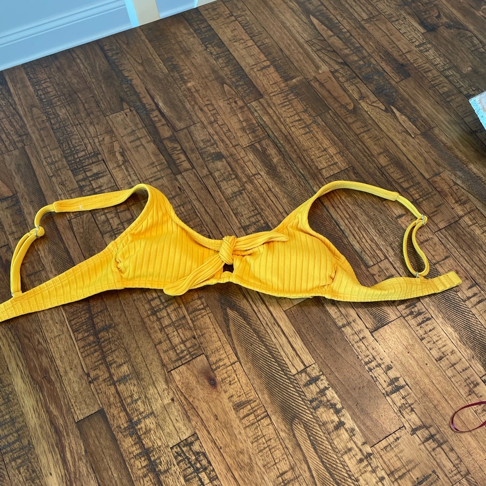 Yellow bikini top
